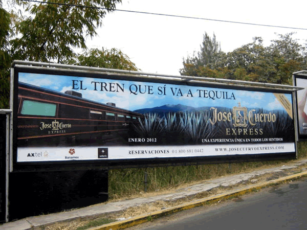 Apa Valla Publicitaria Guadalajara Tequila Express Jose Cuervo